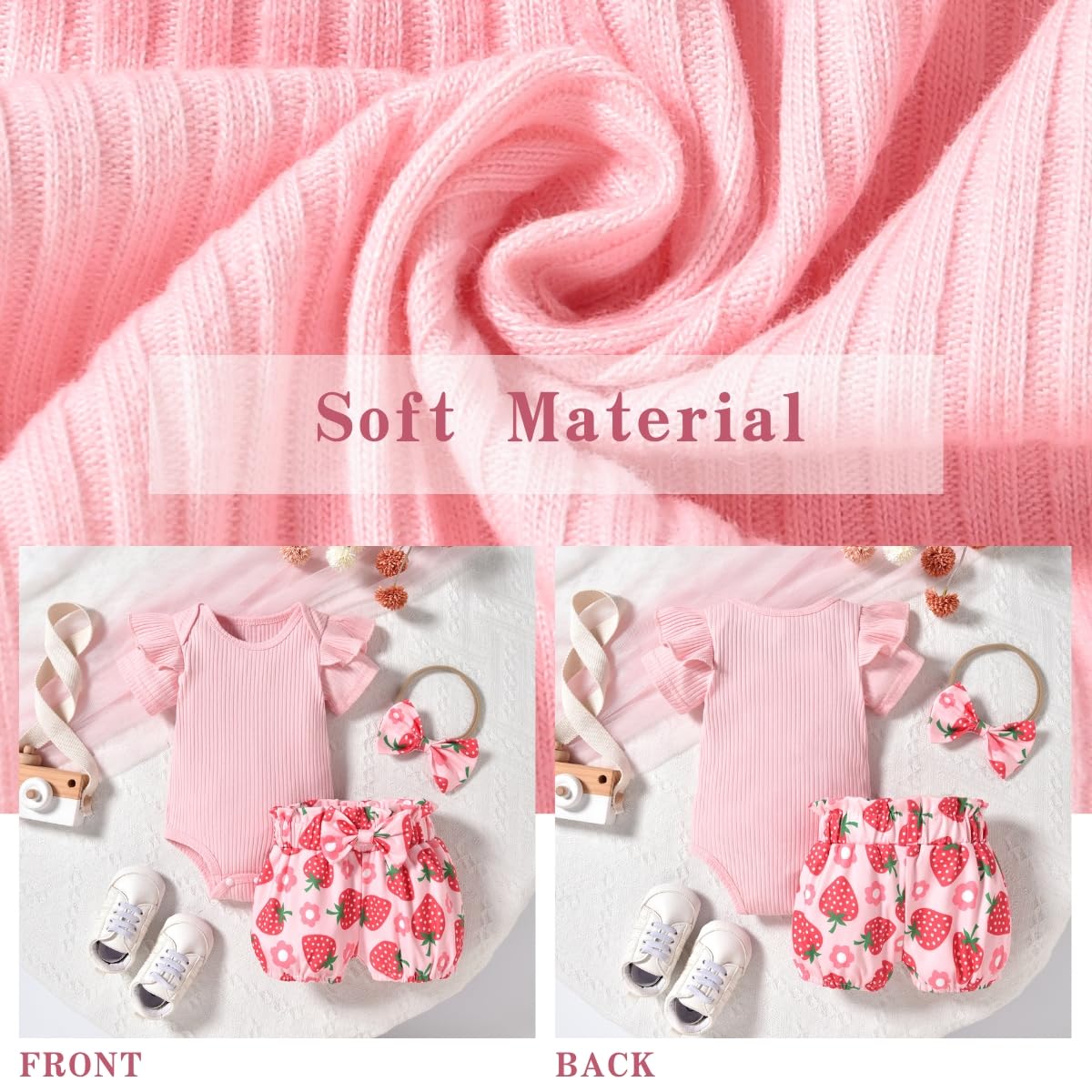 Aalizzwell Baby Girls Ribbed Bodysuit Bloomer Shorts Outfits Summer Clothes WEBE CLOTHING