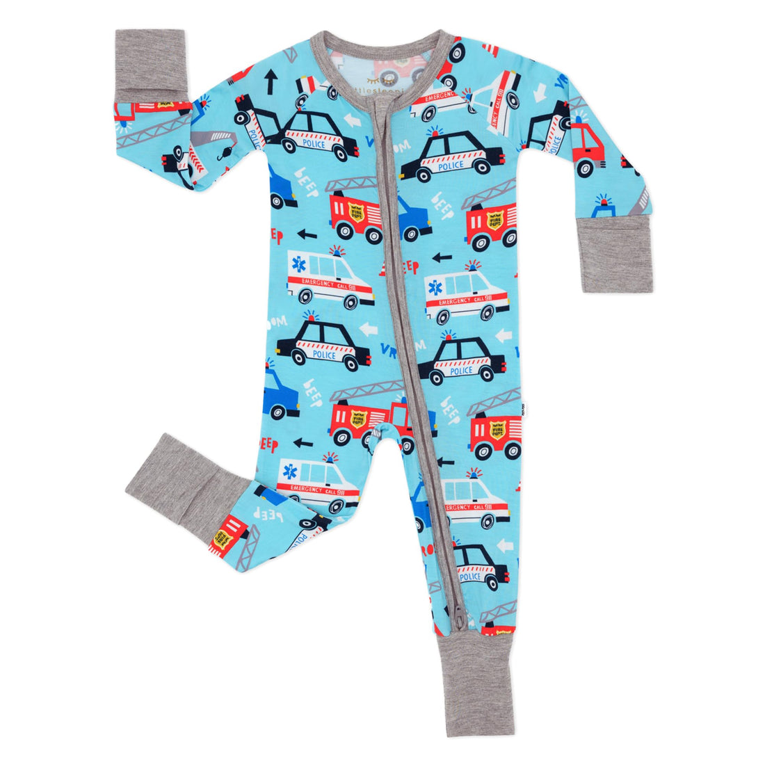 Little Sleepies Pajamas for Baby Boys & Girls, Viscose from Bamboo Baby Pajamas, Sleepers, 2-Way Zipper PJs