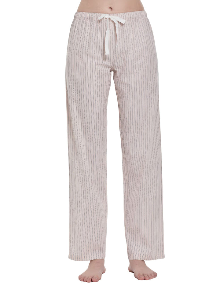 CYZ Women's 100% Cotton Woven Poplin Sleep Pajama Pants