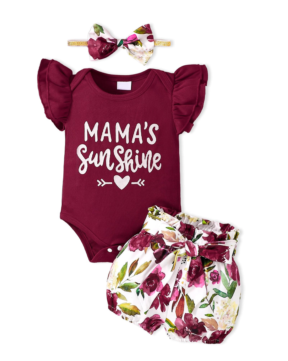 Newborn Infant Clothes Baby Girl Dress Summer Toddler Outfit Cute Girl Romper Skirt Set+Headband WEBE CLOTHING