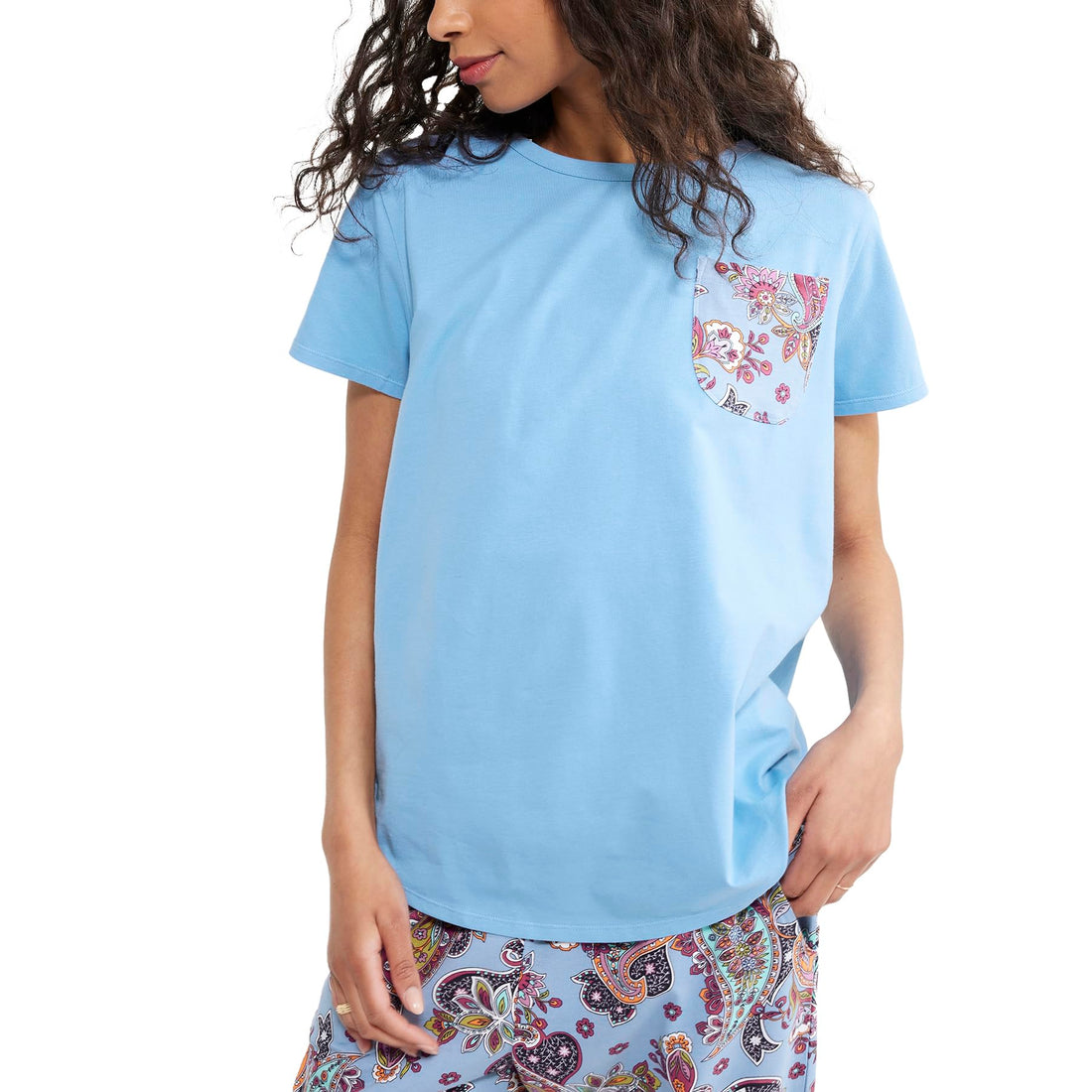 Vera Bradley Women's Cotton Short Sleeve Crewneck Pajama T-Shirt WEBE CLOTHING