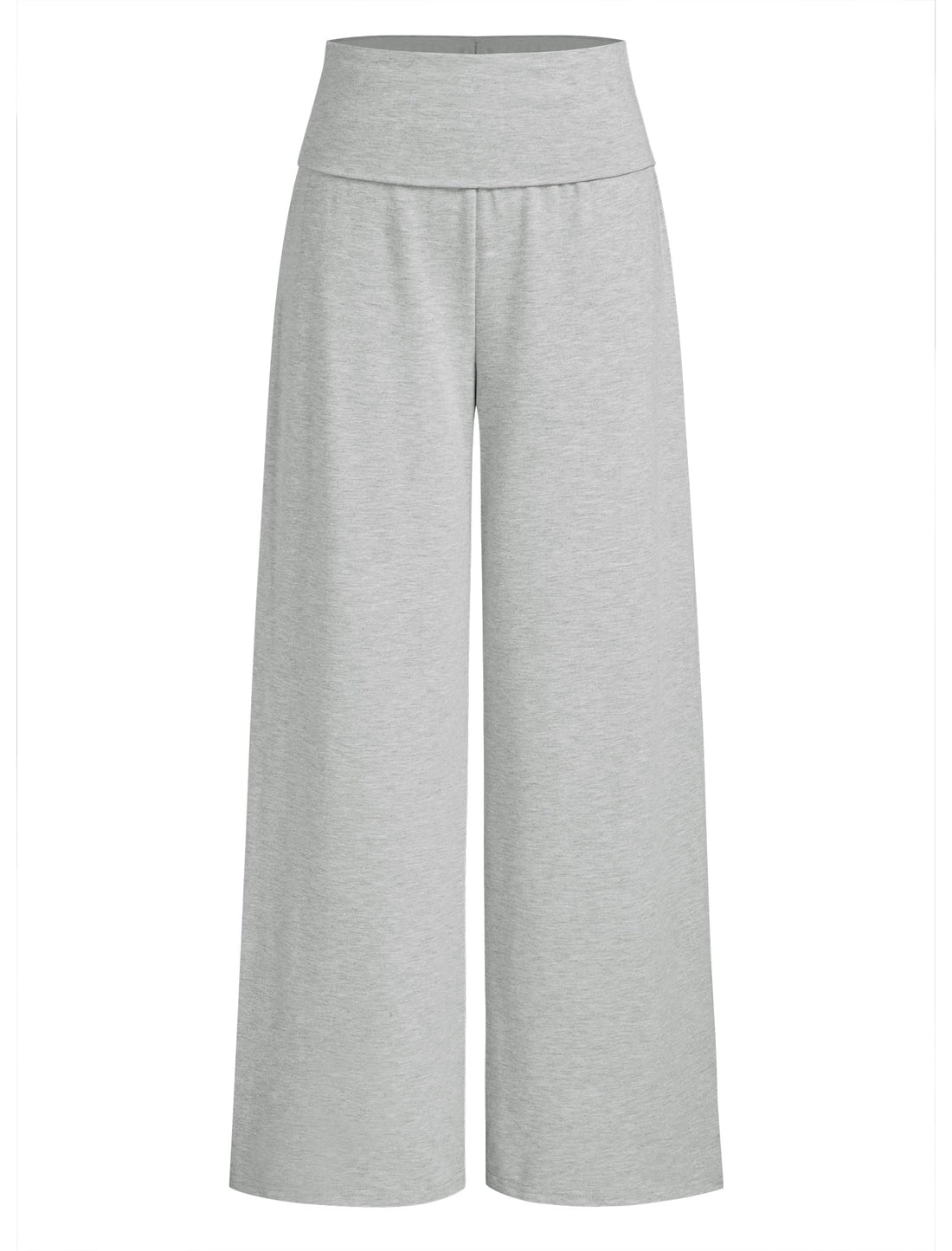 ZAFUL Women's Striped Pants Casual Fold Waist Wide Leg Pants Lightweight Comfy Stretchy Loose Lounge Pajama Pants
