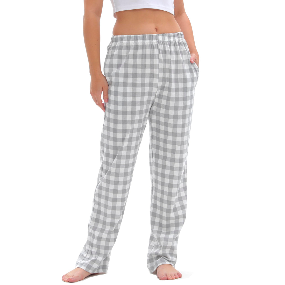 SAMGU Women's Pajama Pants, Soft Cotton Sleep Lounge Pants, Comfy Homewear pjs, Elatic Waist Pajama Bottom Pants for Women