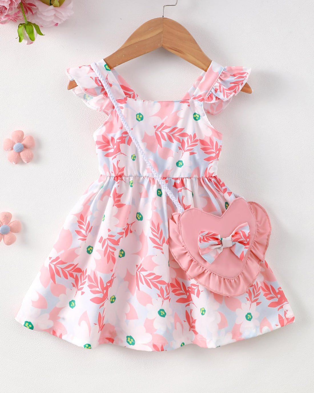 Mioglrie Baby Girl Clothes Newborn Dress Summer Toddler Girls' Clothing Casual Sundress with Cute Bag Infant Outfits WEBE CLOTHING