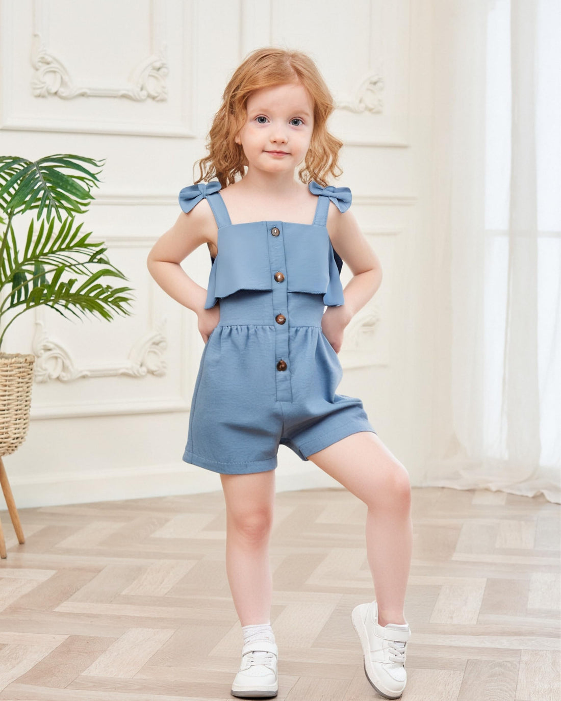 XUANHAO Baby Girl Clothes Summer Romper Outfits for Girls Cute Infant Toddler One-Piece Jumpsuit Ruffle Shorts Sets 6M-3Y WEBE CLOTHING