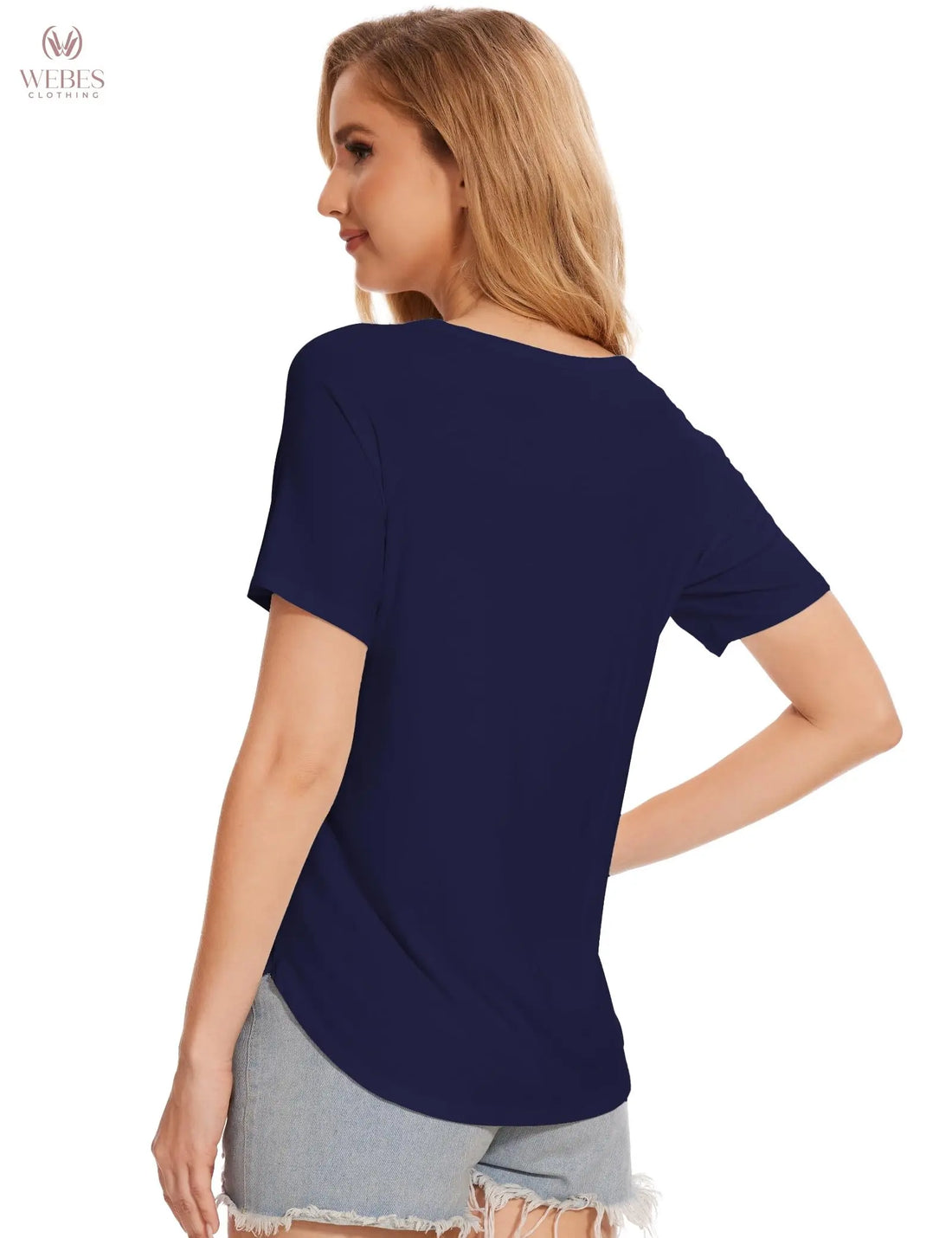 GYS Womens Pajama Tops Short Sleeve Shirts Summer Comfy Crew Neck Sleep T-Shirt