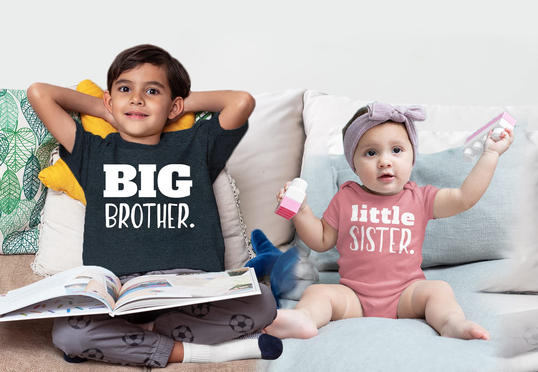 Unordinary Toddler Big Brother Little Sister Outfits brother sister Sibling Matching Baby Newborn Girl Set WEBE CLOTHING