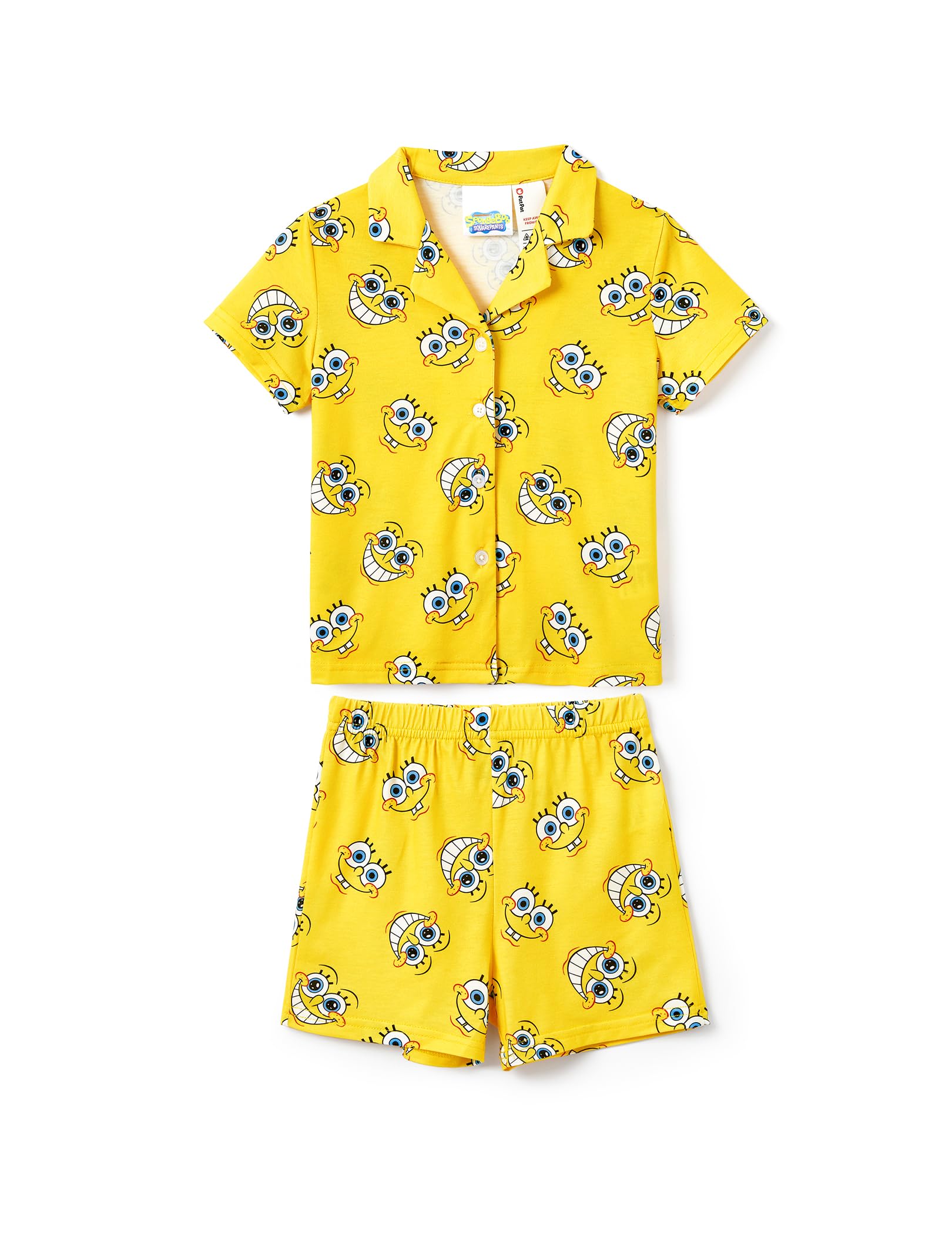 Paw Patrol Garfield SpongeBob Family Matching Classic Short Sleeve Cartoon Graphic Pajama Family Outfit