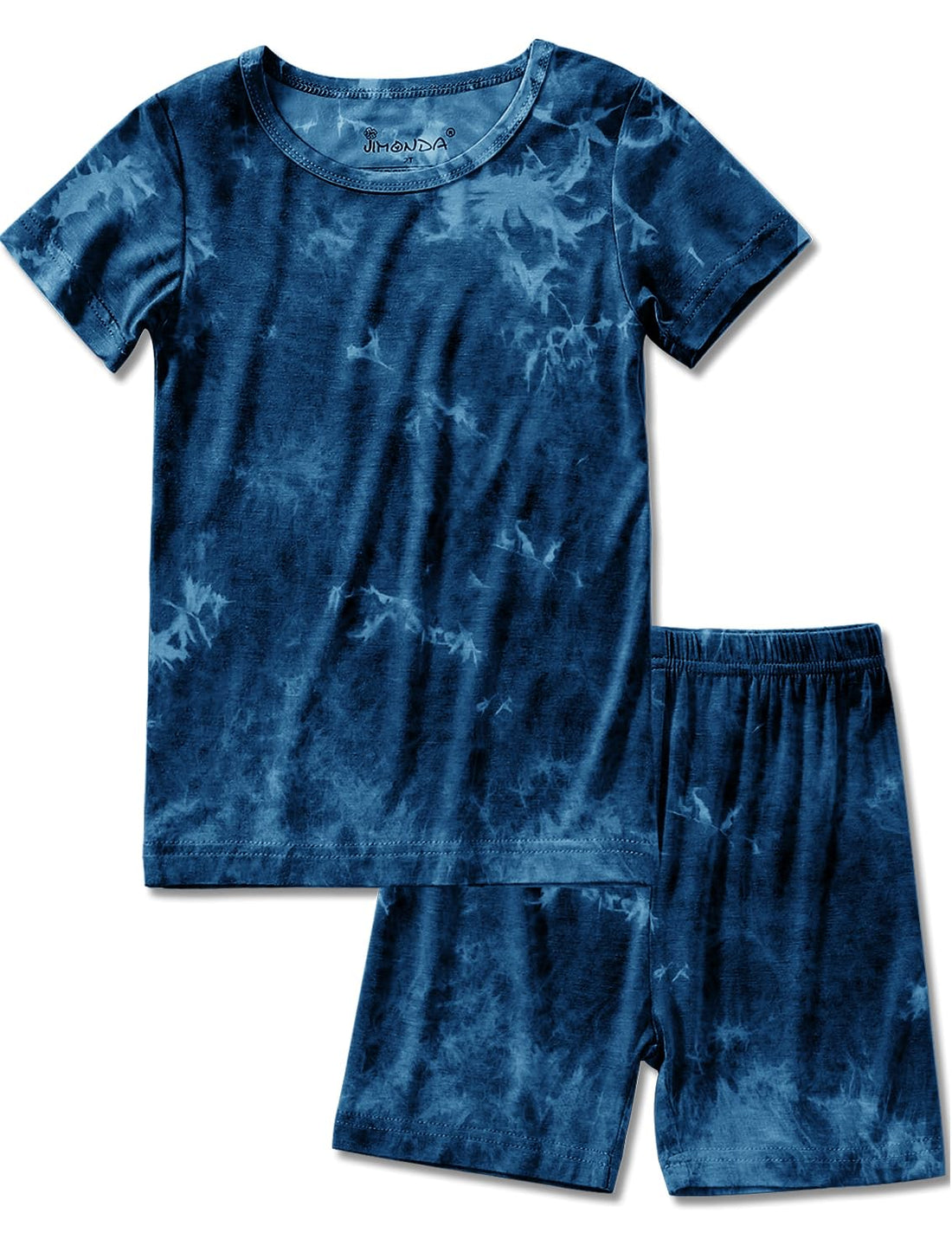 Jimonda Baby/Toddler Soft Sleepwear Short sleeve Kids Cool Pajama Outdoor 2-Piece Shirt&Shorts Casual sets Tie Dye PJ