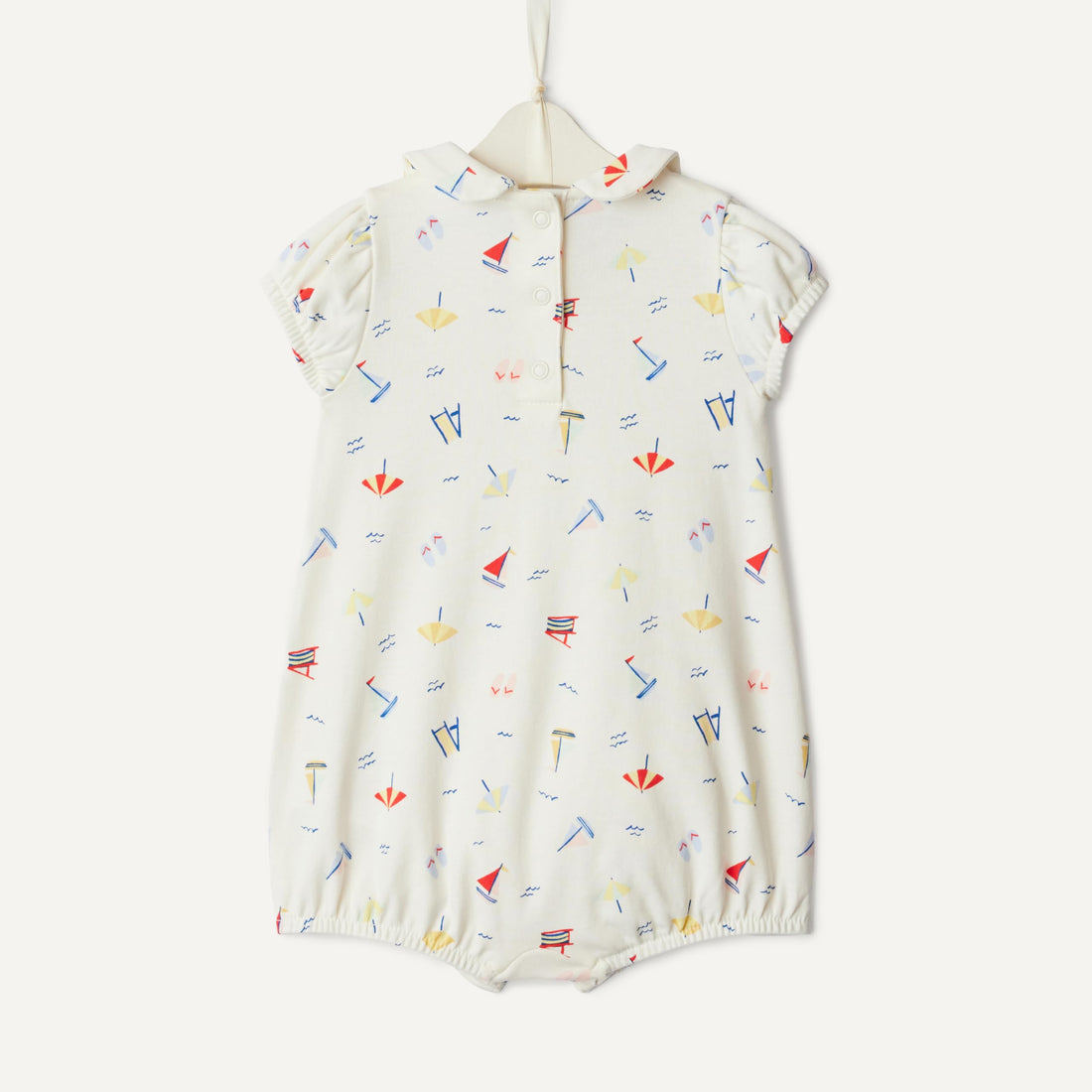 Amazon Essentials x Sofia Grainge Baby Girls' Cotton Short Sleeve Romper with Peter Pan Collar WEBE CLOTHING