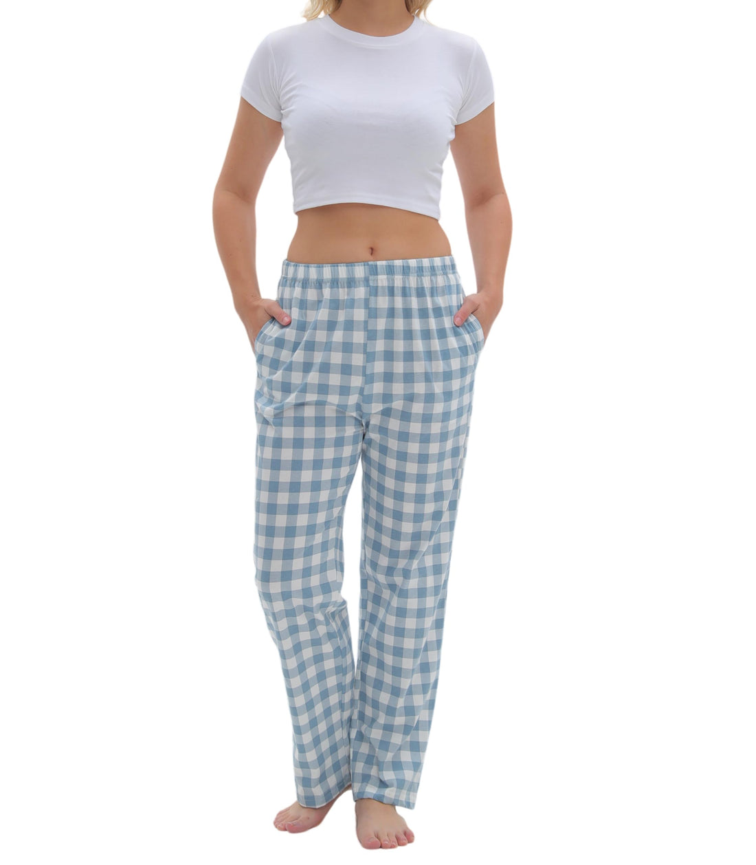 SAMGU Women's Pajama Pants, Soft Cotton Sleep Lounge Pants, Comfy Homewear pjs, Elatic Waist Pajama Bottom Pants for Women