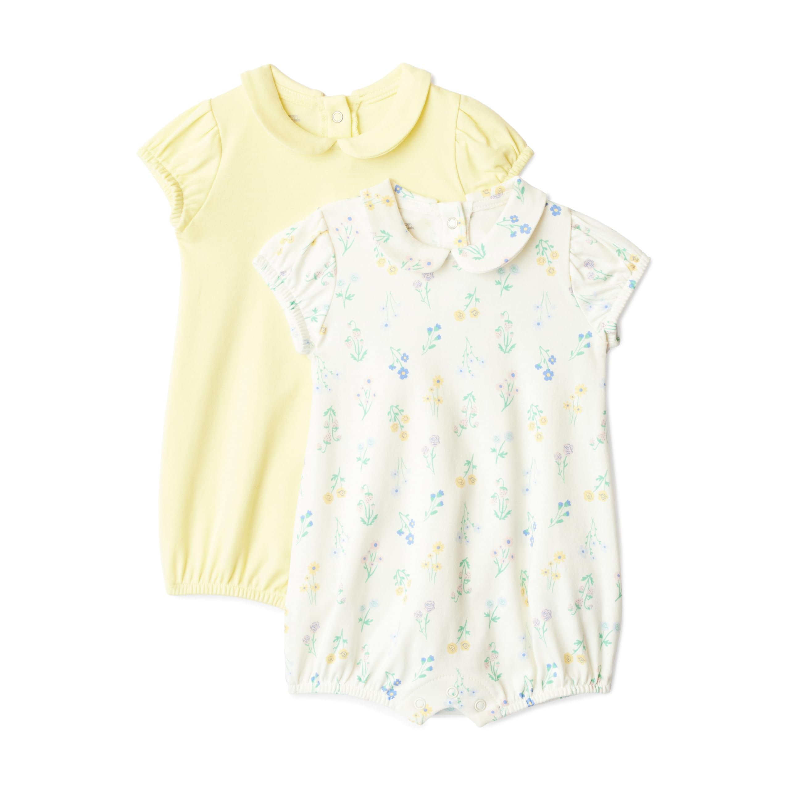 Amazon Essentials x Sofia Grainge Baby Girls' Cotton Short Sleeve Romper with Peter Pan Collar WEBE CLOTHING