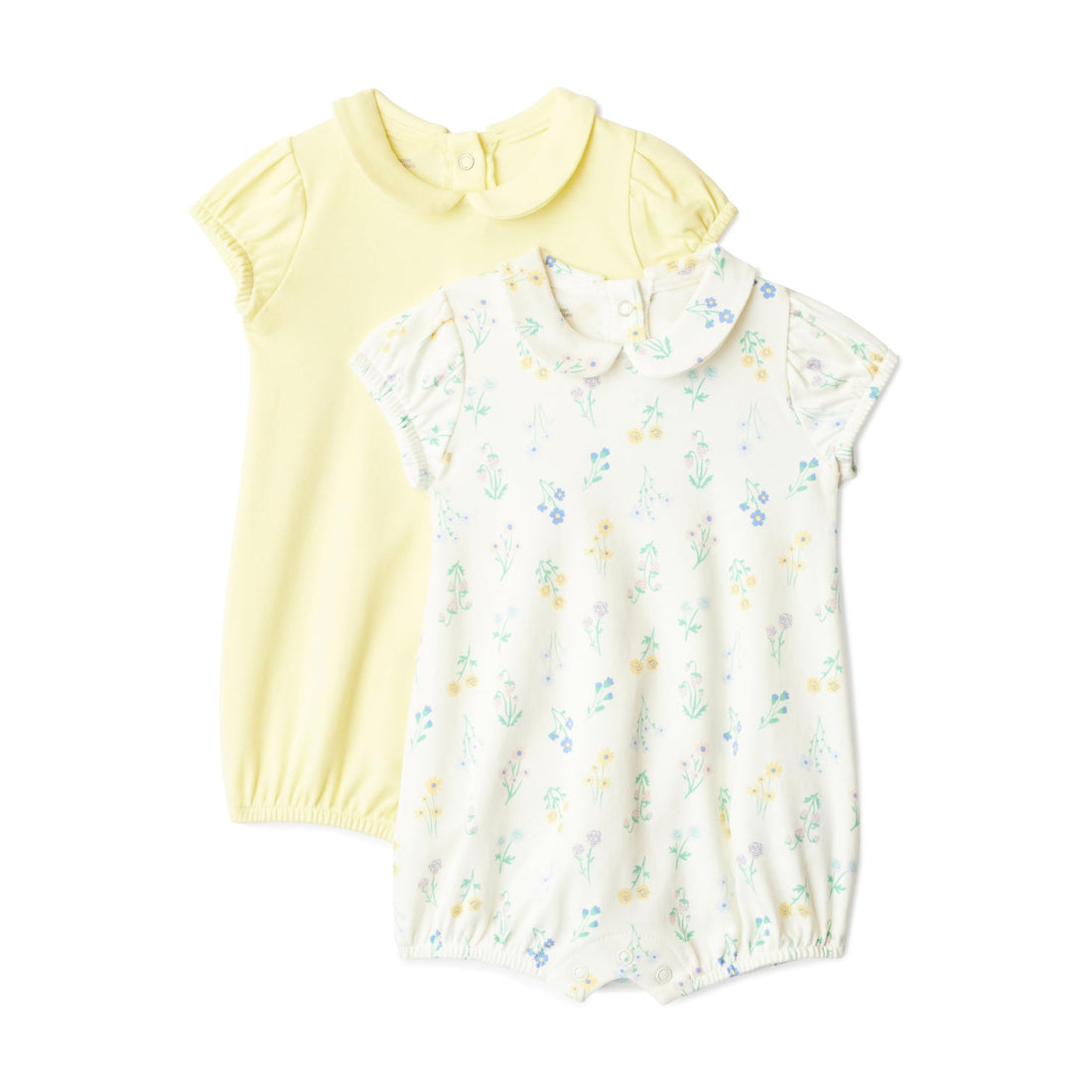 Amazon Essentials x Sofia Grainge Baby Girls' Cotton Short Sleeve Romper with Peter Pan Collar WEBE CLOTHING