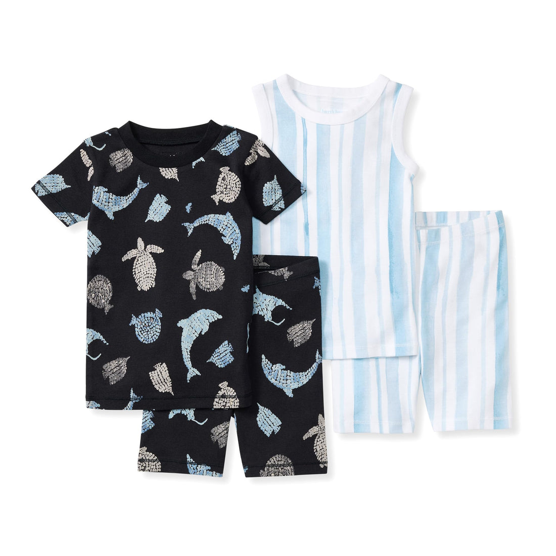Burt's Bees Baby Unisex Cotton Pajamas, 2-Piece Short Sleeve Tee & Shorts