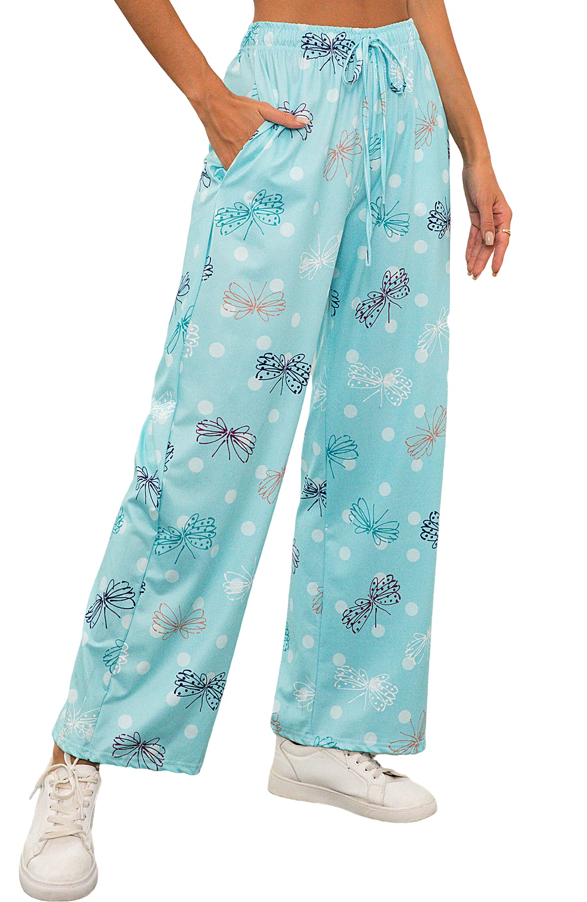 X-Image Women Comfy Casual Pajama Pants with Pockets & Drawstring