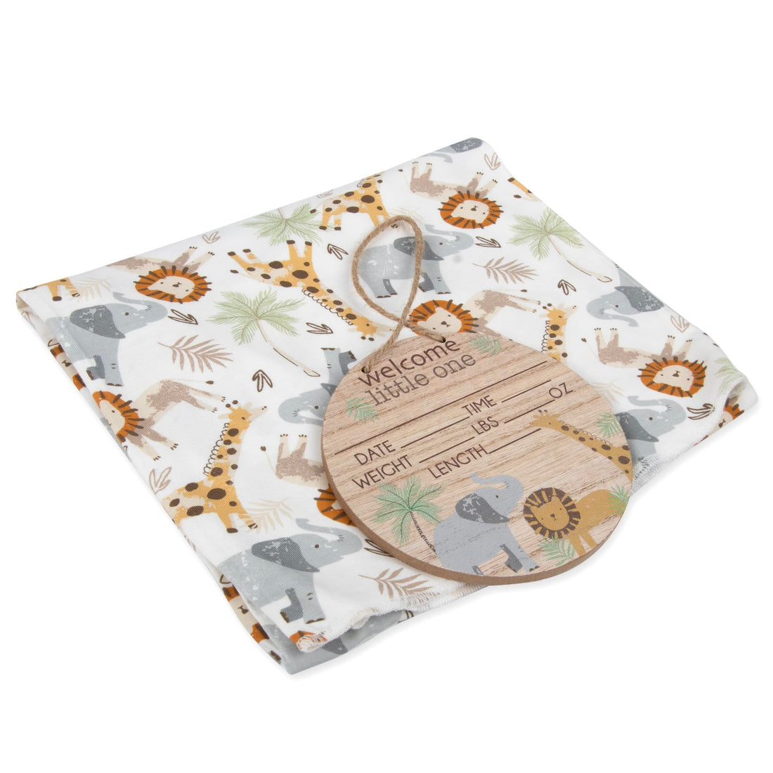 Newborn Baby 4 Piece Coming Home Outfit Gift Set – Footie Sleeper, Blanket, Headband & Ornament for Boys & Girls