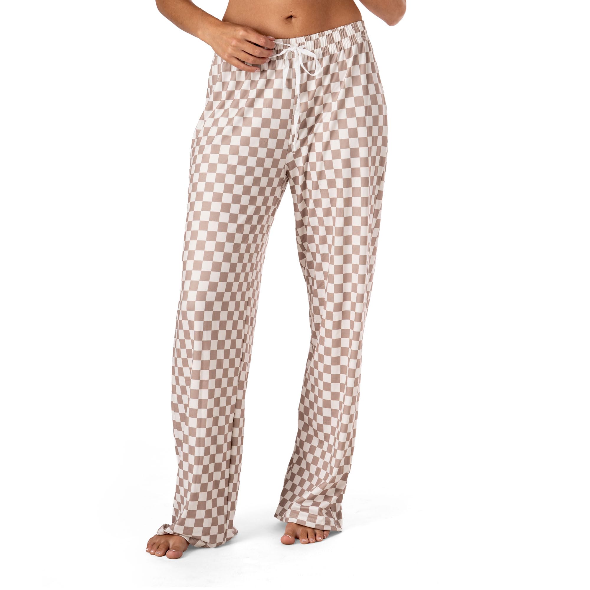 Hello Mello Signature Lounge Pants Womens Soft Pajama Bottoms Elastic Waistband Drawstring Tie