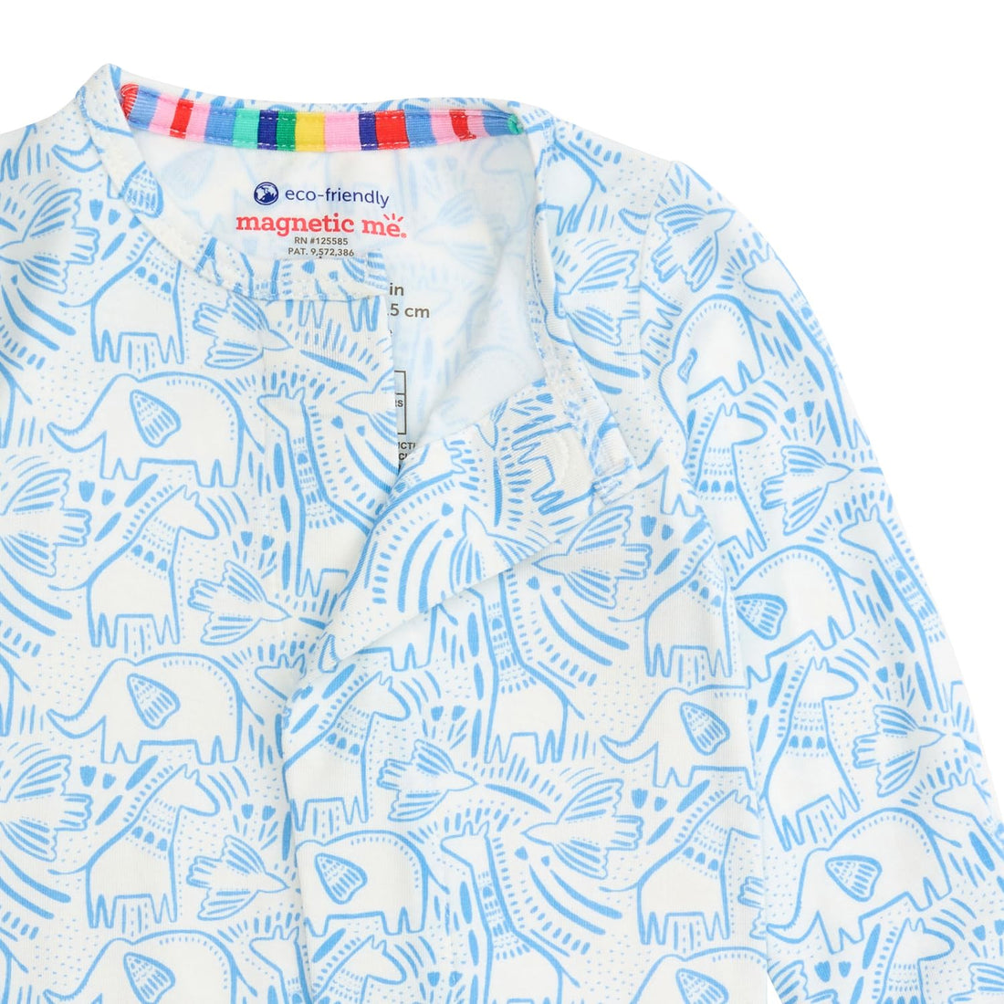 Magnetic Me Boys Modal Magnetic Baby Footie Pajamas | Silky Soft Modal Fabric | Baby Sleepers