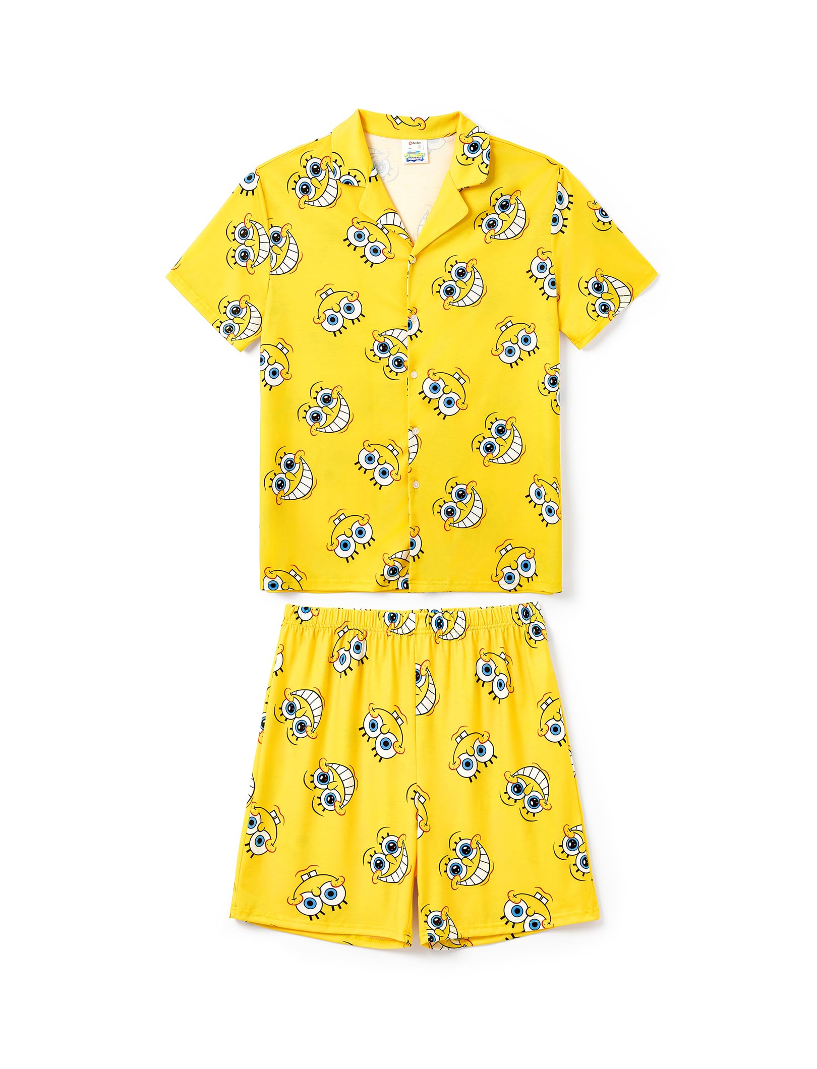 Paw Patrol Garfield SpongeBob Family Matching Classic Short Sleeve Cartoon Graphic Pajama Family Outfit