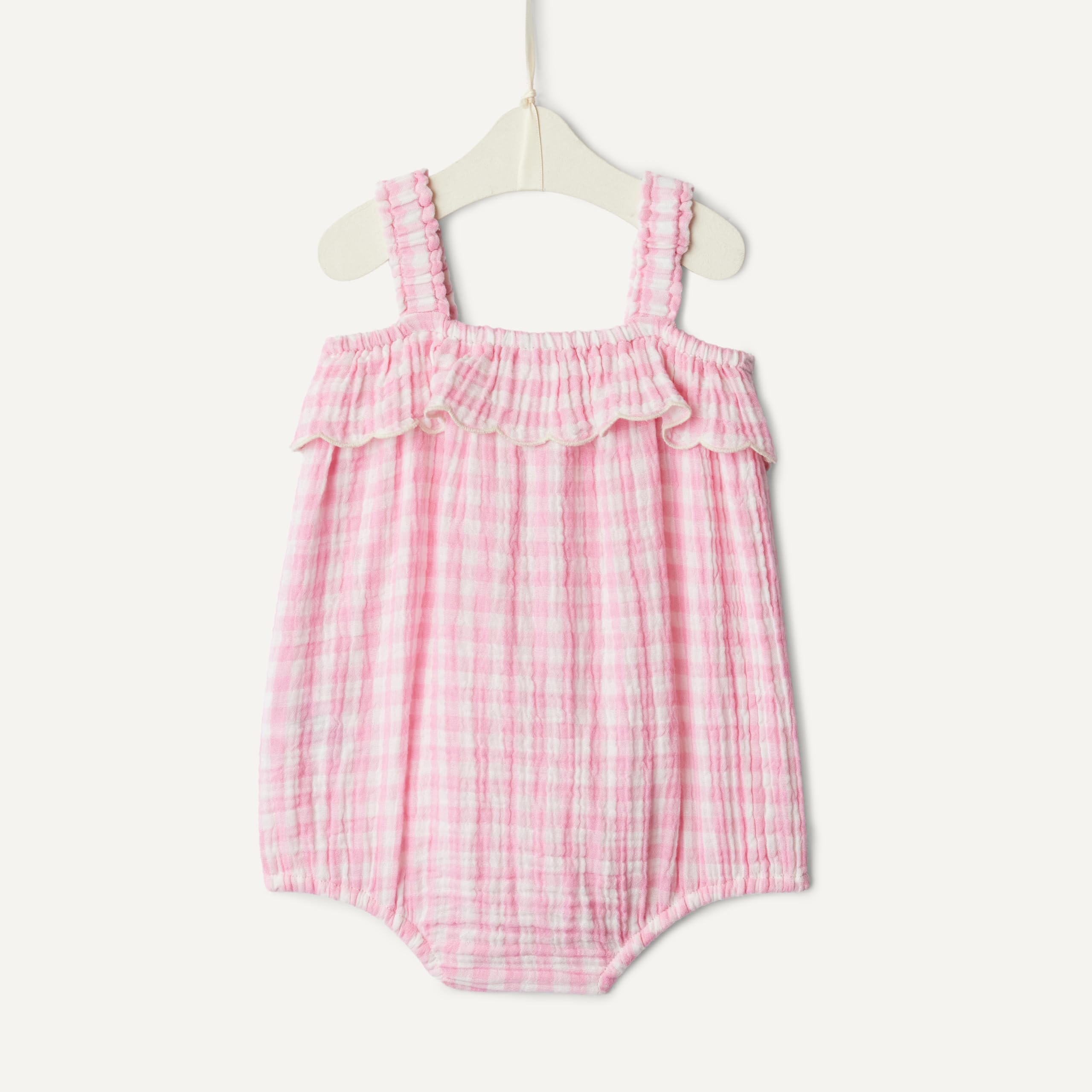 Amazon Essentials x Sofia Grainge Baby Girls' Cotton Gauze Sleeveless Romper WEBE CLOTHING