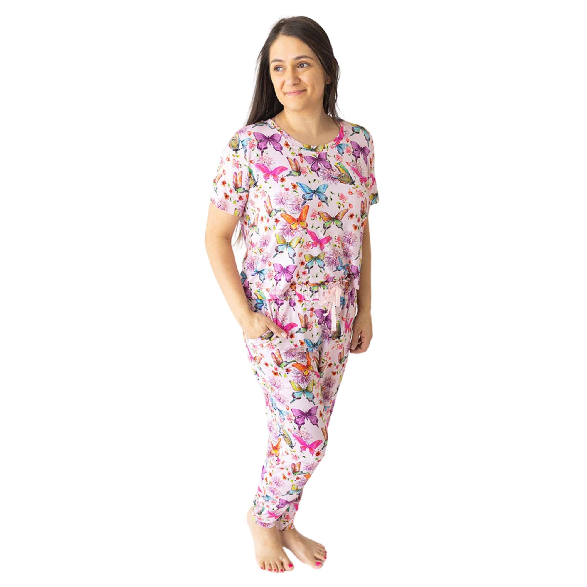 Posh Peanut Adult Pajamas Set - Two Piece Loungewear - Soft Viscose from Bamboo Nightwear PJs WEBE CLOTHING