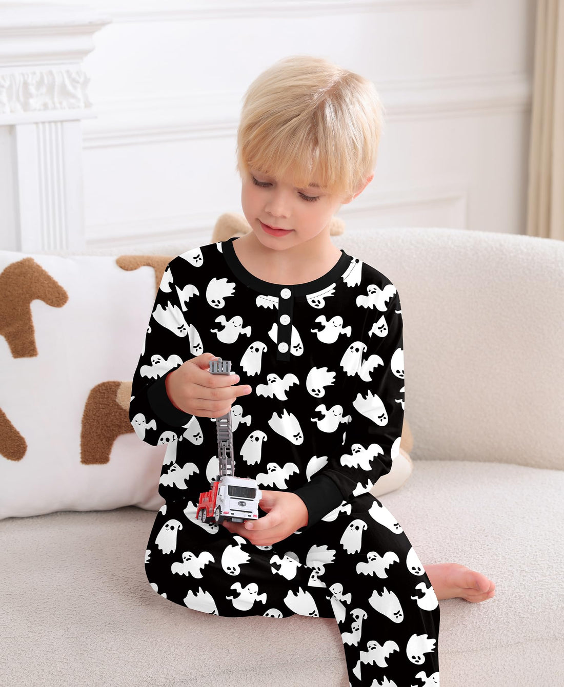 SWOMOG Girls Pajama Set Short Sleeve Tops & Ruffled Shorts with Pocket 2 Piece Summer Pajamas for Kids Size 6-15