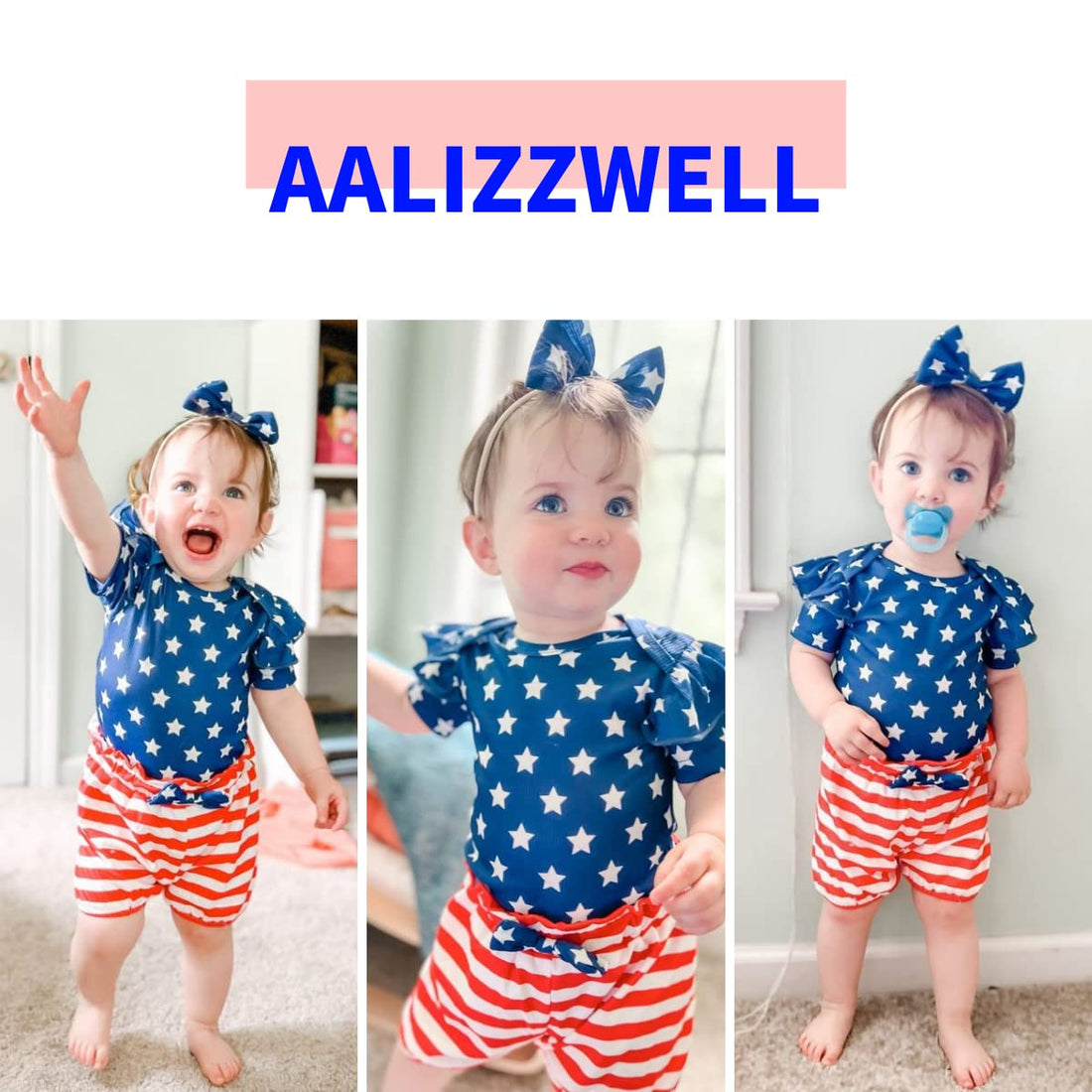 Aalizzwell Baby Girls Ribbed Bodysuit Bloomer Shorts Outfits Summer Clothes WEBE CLOTHING