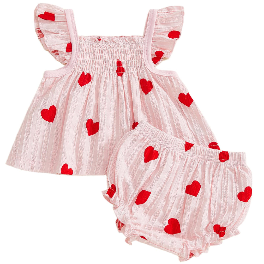 Mubineo Baby Girl Summer Clothes Cute Ruffle Tops Dress Shorts Outfits Set Infant Toddler Shirt Bloomers Princess Outfit WEBE CLOTHING