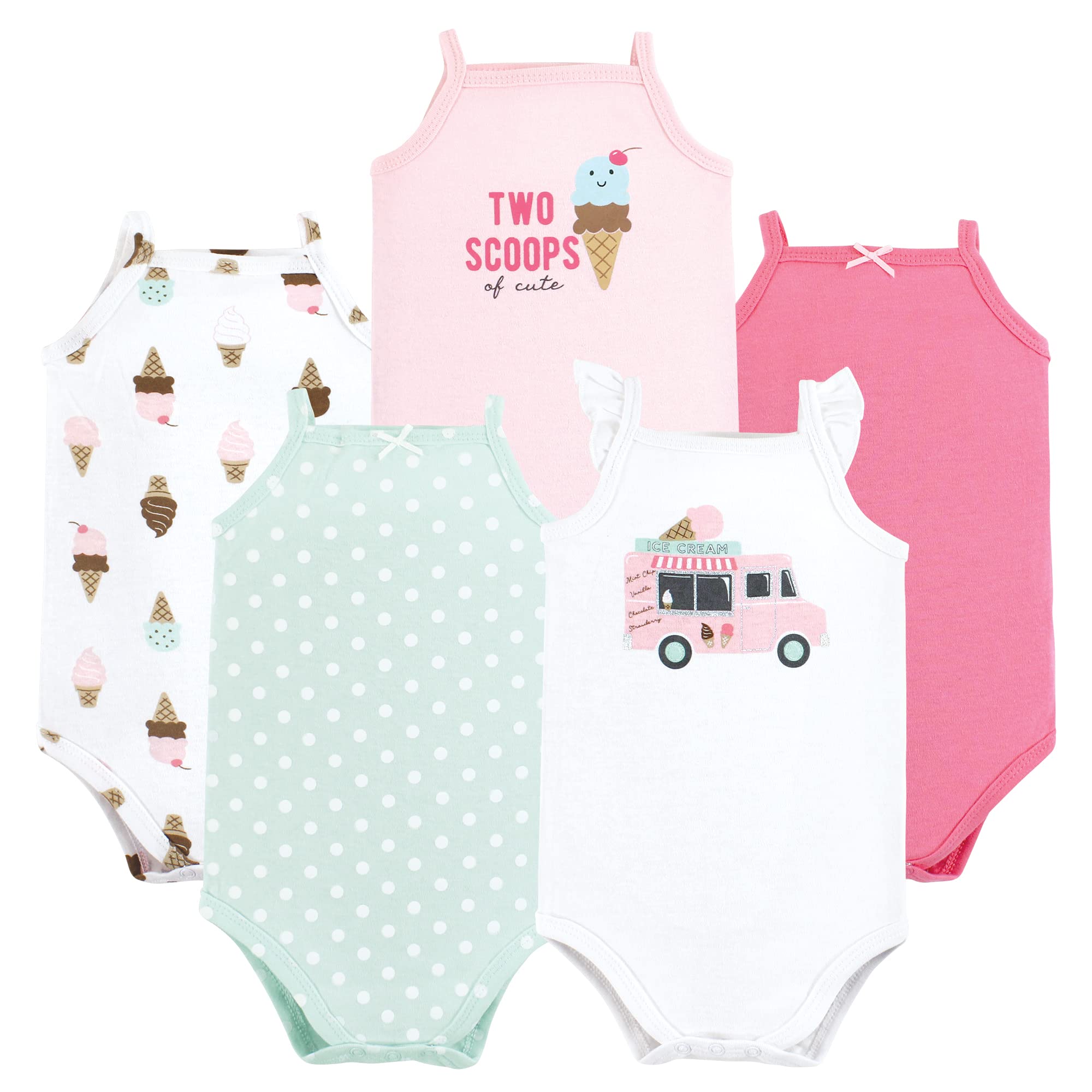 Hudson Baby Unisex Baby Cotton Sleeveless Bodysuits WEBE CLOTHING