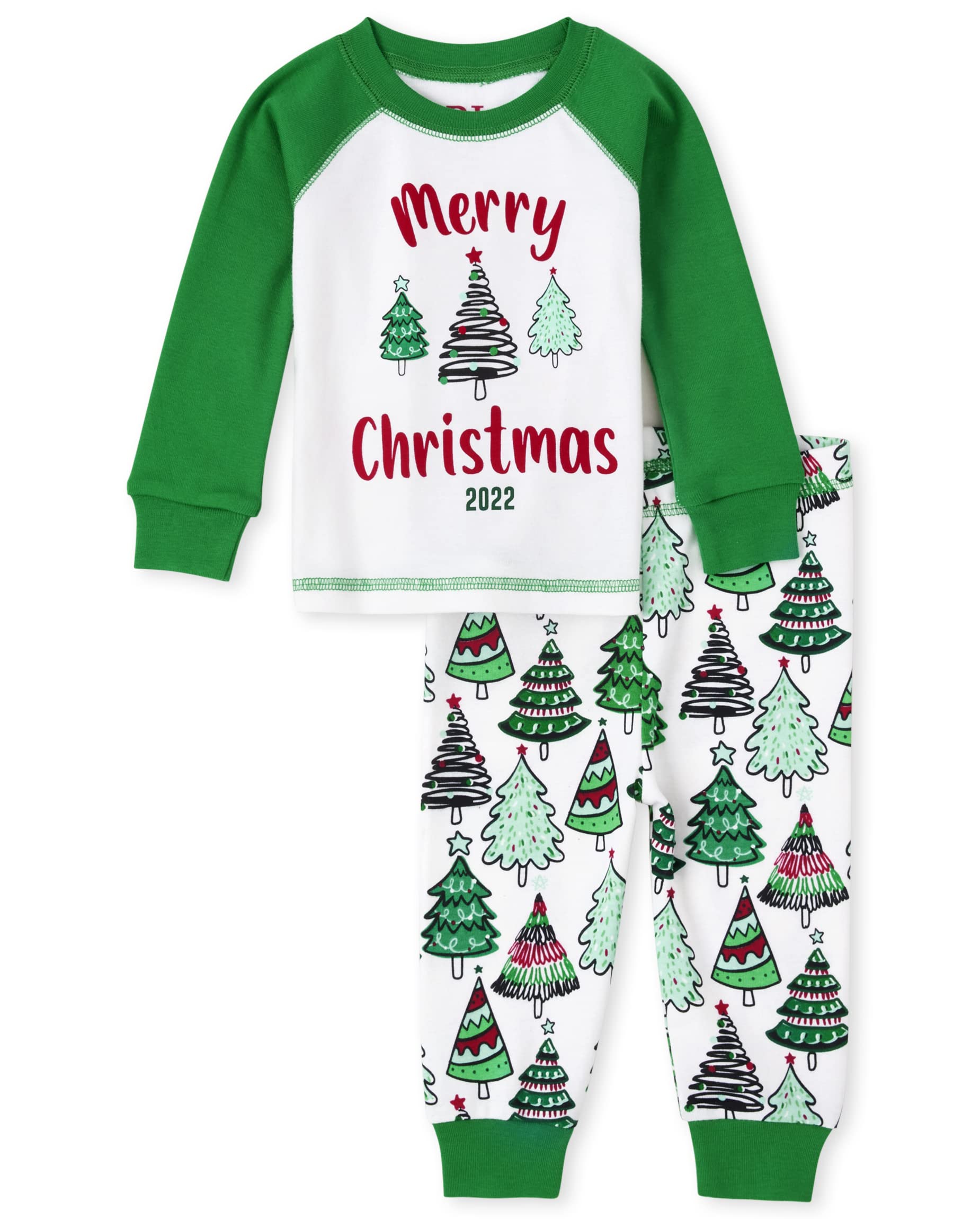 The Children's Place Kids' Family Matching, Festive Christmas Pajama Sets, Cotton WEBE CLOTHING