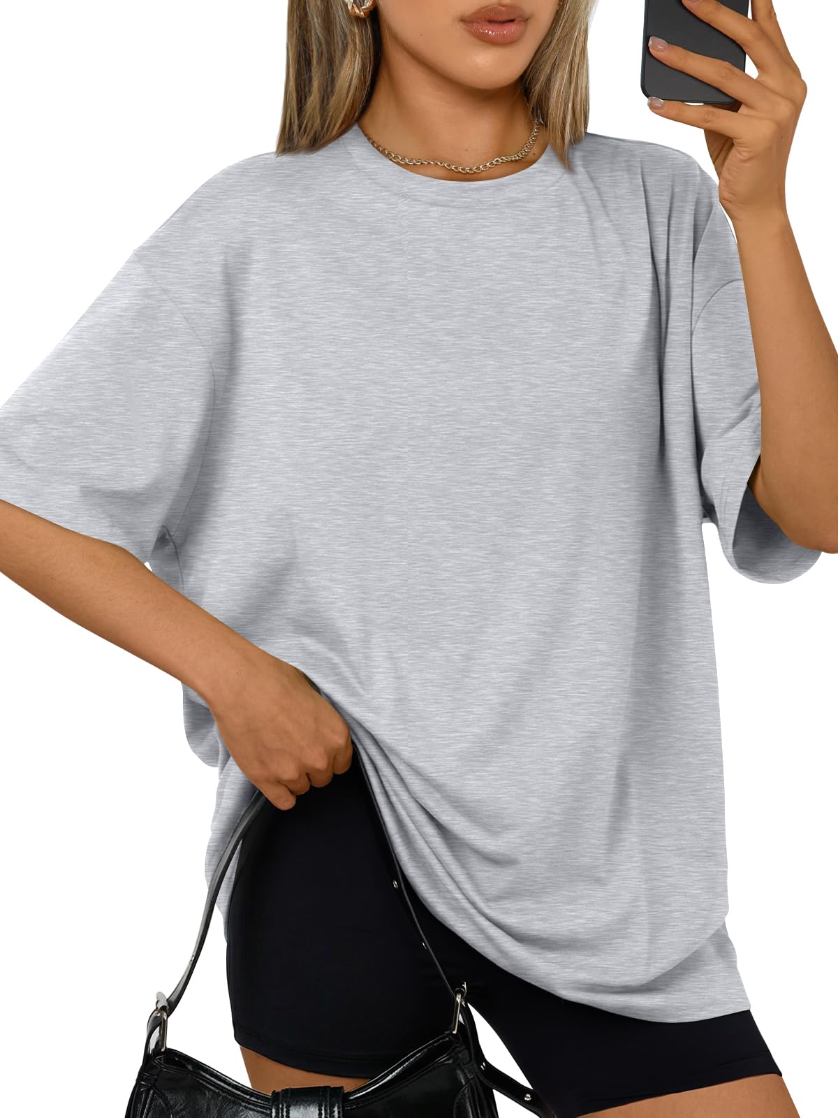 Trendy Queen Womens Oversized T-Shirts Short Sleeves Workout Tops | Casual Summer Gym Tees Plus Size Fashion Clothes 2026 WEBE CLOTHING