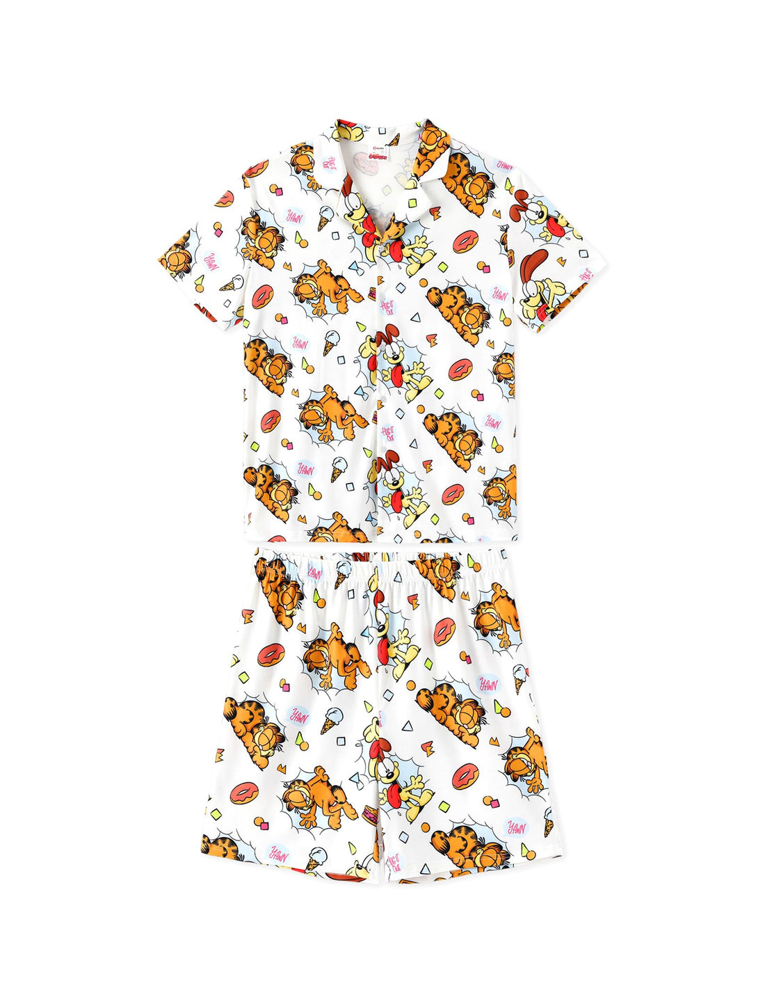 Paw Patrol Garfield SpongeBob Family Matching Classic Short Sleeve Cartoon Graphic Pajama Family Outfit