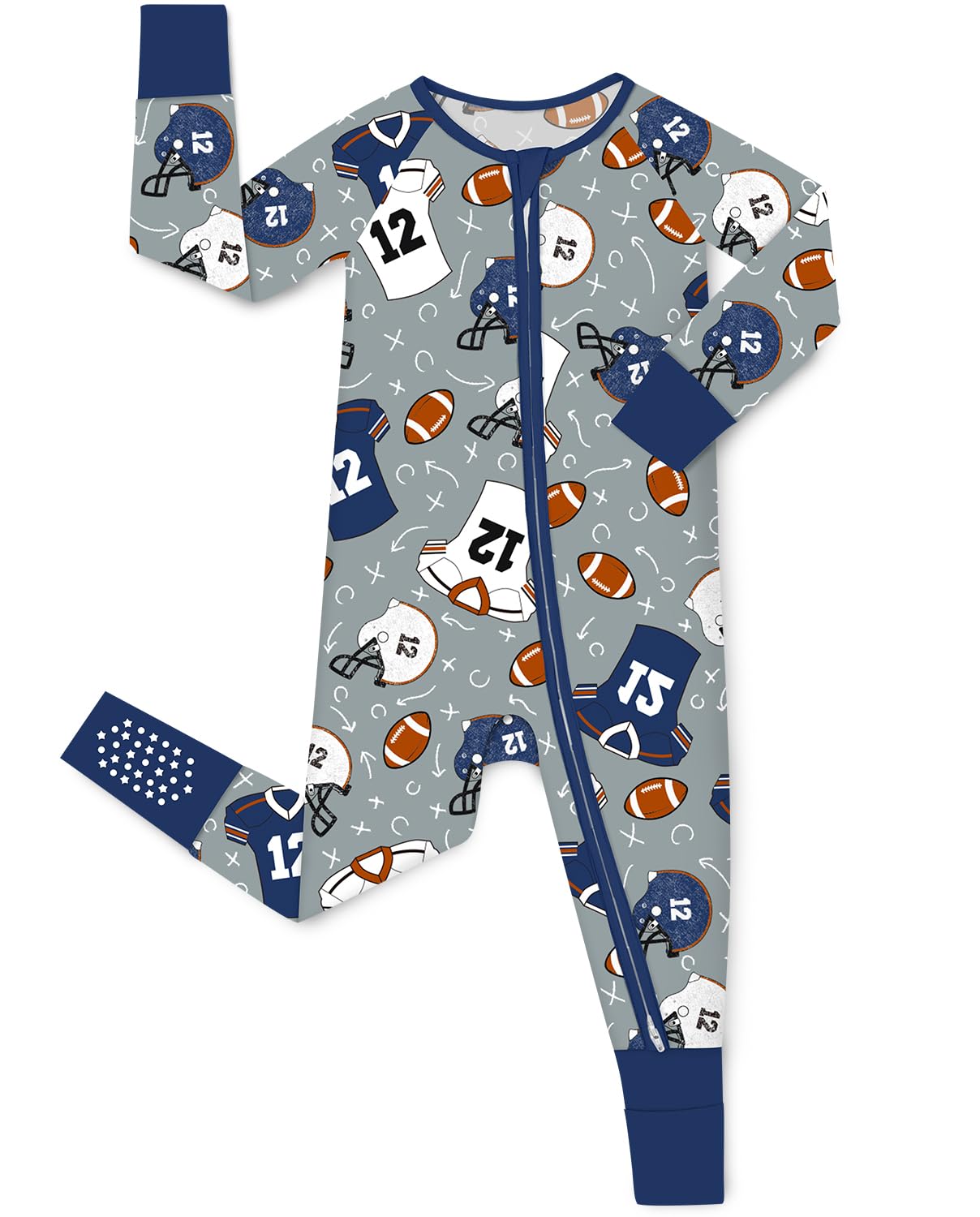 babee Reshinee Bamboo Viscose Baby Convertible Footie Pajama, Sleep & Play Footed Zipper Pajamas for Baby Boys & Girls