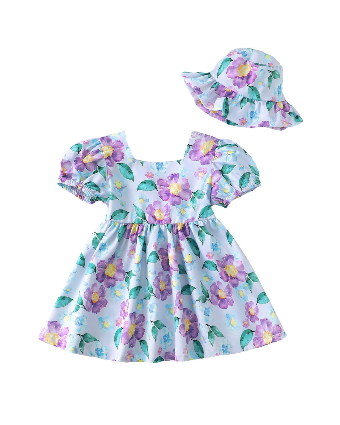 sweetabby Toddler Baby Girl Dresses Summer Clothes Boho Short Sleeve Dress Ruffle Infant Sundress Cute Girls Outfit WEBE CLOTHING