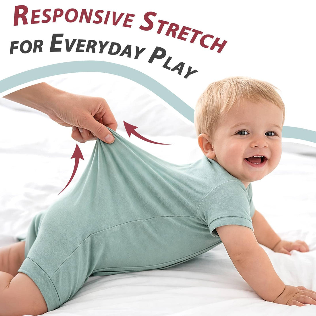 OPAWO Bamboo Baby Pajamas 3 Pack, Double Zipper Bamboo Sleepers for Baby Boy Girl Romper, Toddler Summer Clothes Outfit 0-24M WEBE CLOTHING