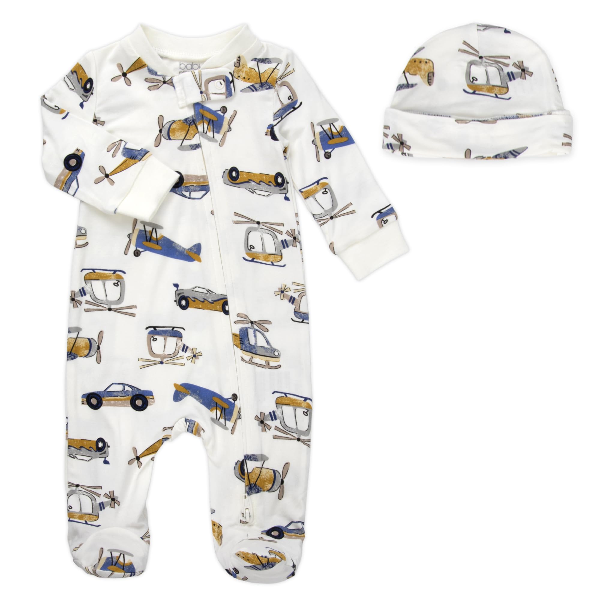 Newborn Baby 4 Piece Coming Home Outfit Gift Set – Footie Sleeper, Blanket, Headband & Ornament for Boys & Girls
