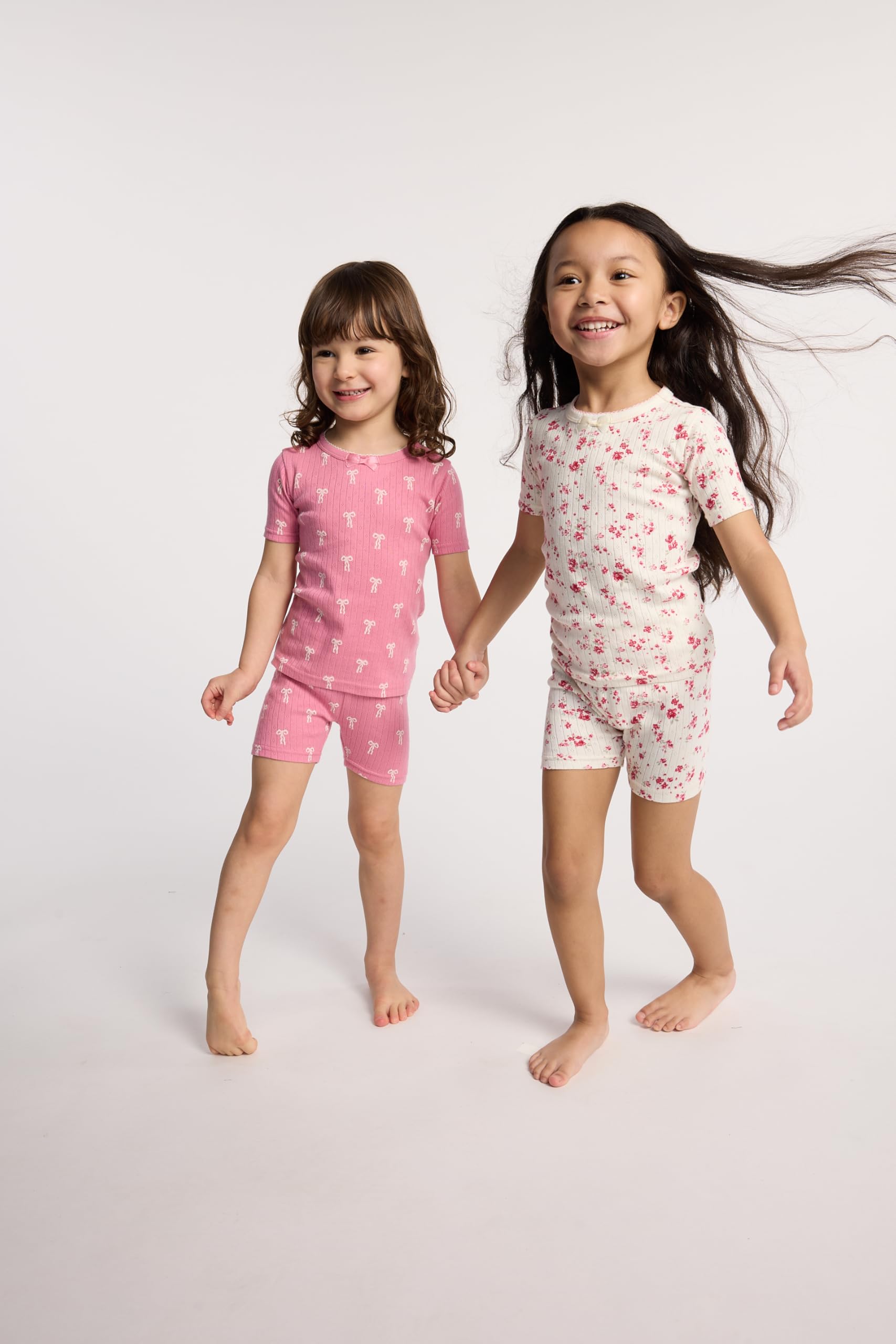 Gymboree Girls' And Toddler 100% Cotton Short Sleeve Top and Shorts, Gymmies Pajama Set
