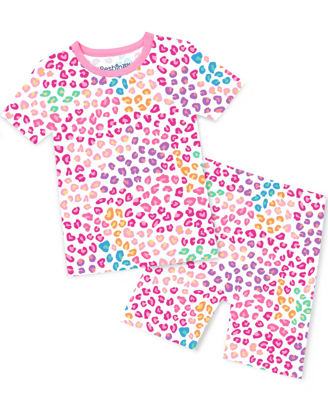 babee Reshinee Bamboo Viscose Toddler Unicorn Mermaid Girls Kids Pajamas Short Sleeve Summer Cool Snug fit Pjs, 2pcs