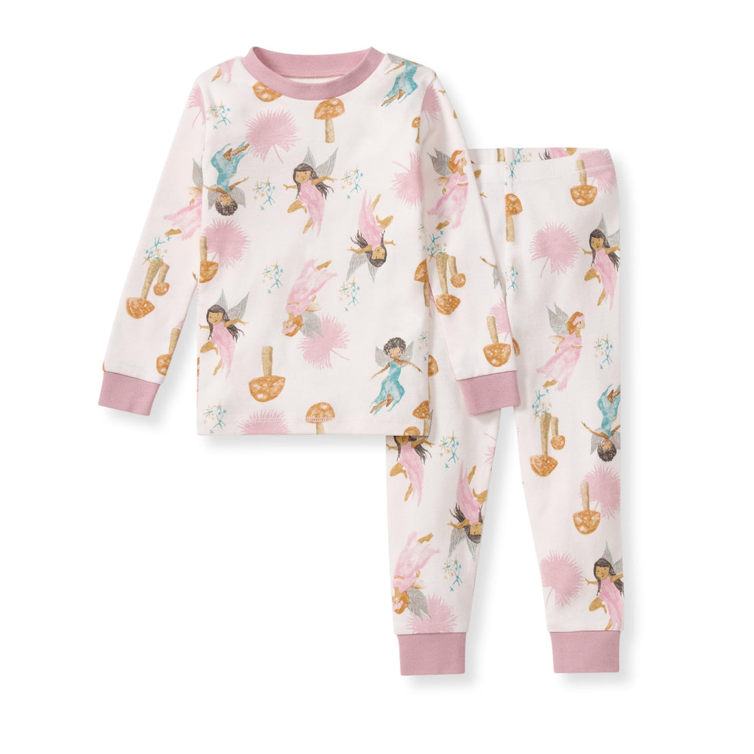 Burt's Bees Baby Organic Cotton Pajamas for Girls,100% Cotton Pajama Set