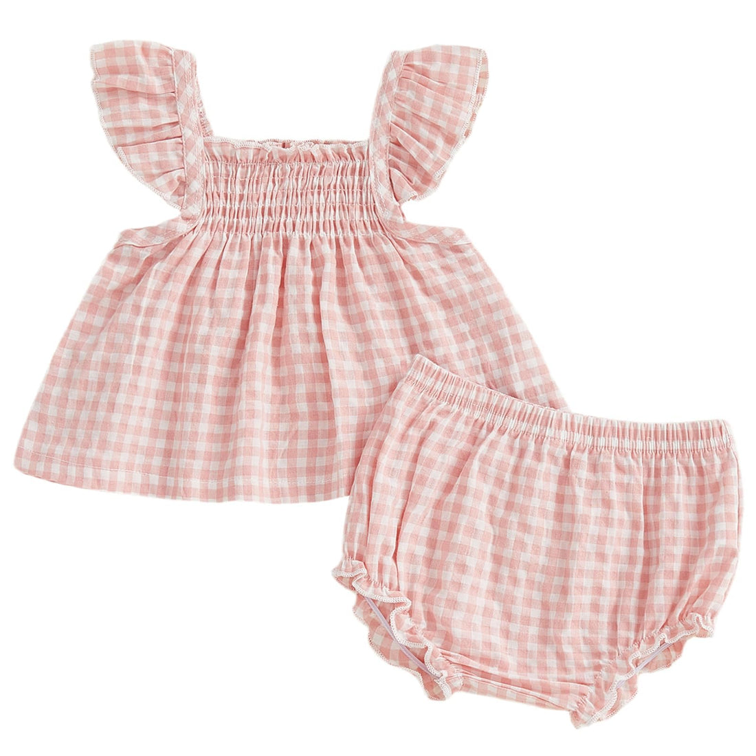 Mubineo Baby Girl Summer Clothes Cute Ruffle Tops Dress Shorts Outfits Set Infant Toddler Shirt Bloomers Princess Outfit WEBE CLOTHING
