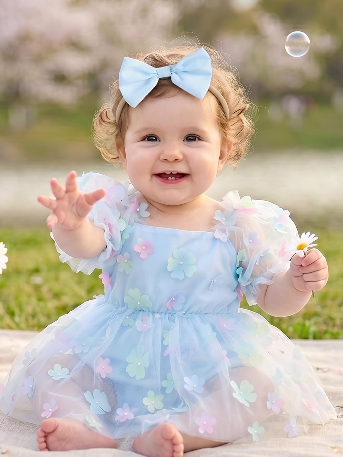 Baby Girl Summer Clothes Outfits Flutter Sleeve Denim Heart Romper One Piece Jumpsuit Bodysuit WEBE CLOTHING