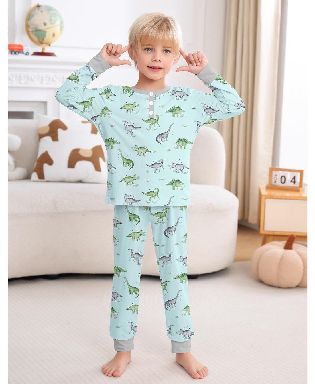 SWOMOG Girls Pajama Set Short Sleeve Tops & Ruffled Shorts with Pocket 2 Piece Summer Pajamas for Kids Size 6-15