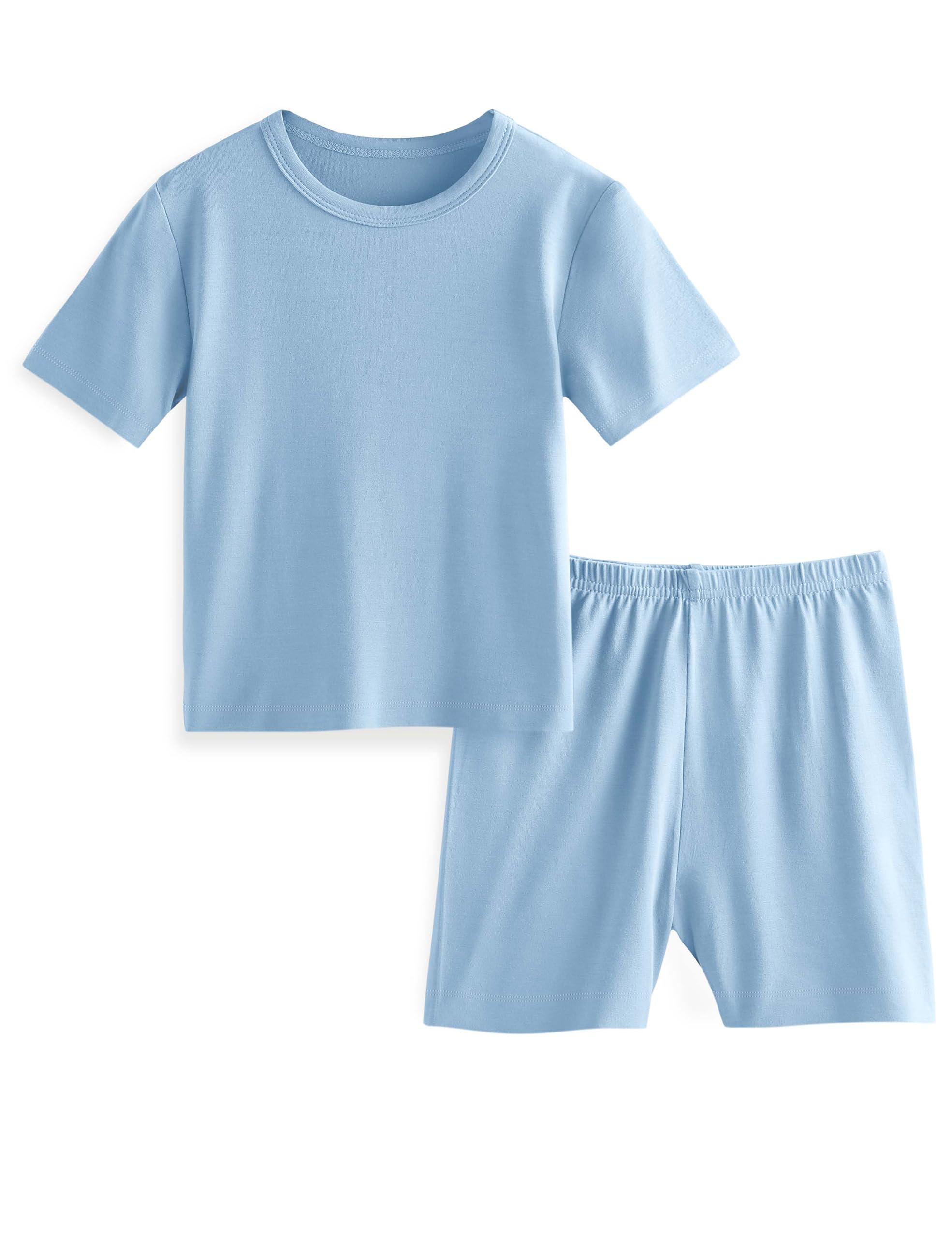 Yoofoss Toddler Pajamas Rayon Made from Bamboo Short Sleeve Baby Clothes Boys and Girls Kids Pajamas Set Pjs Soft Cool