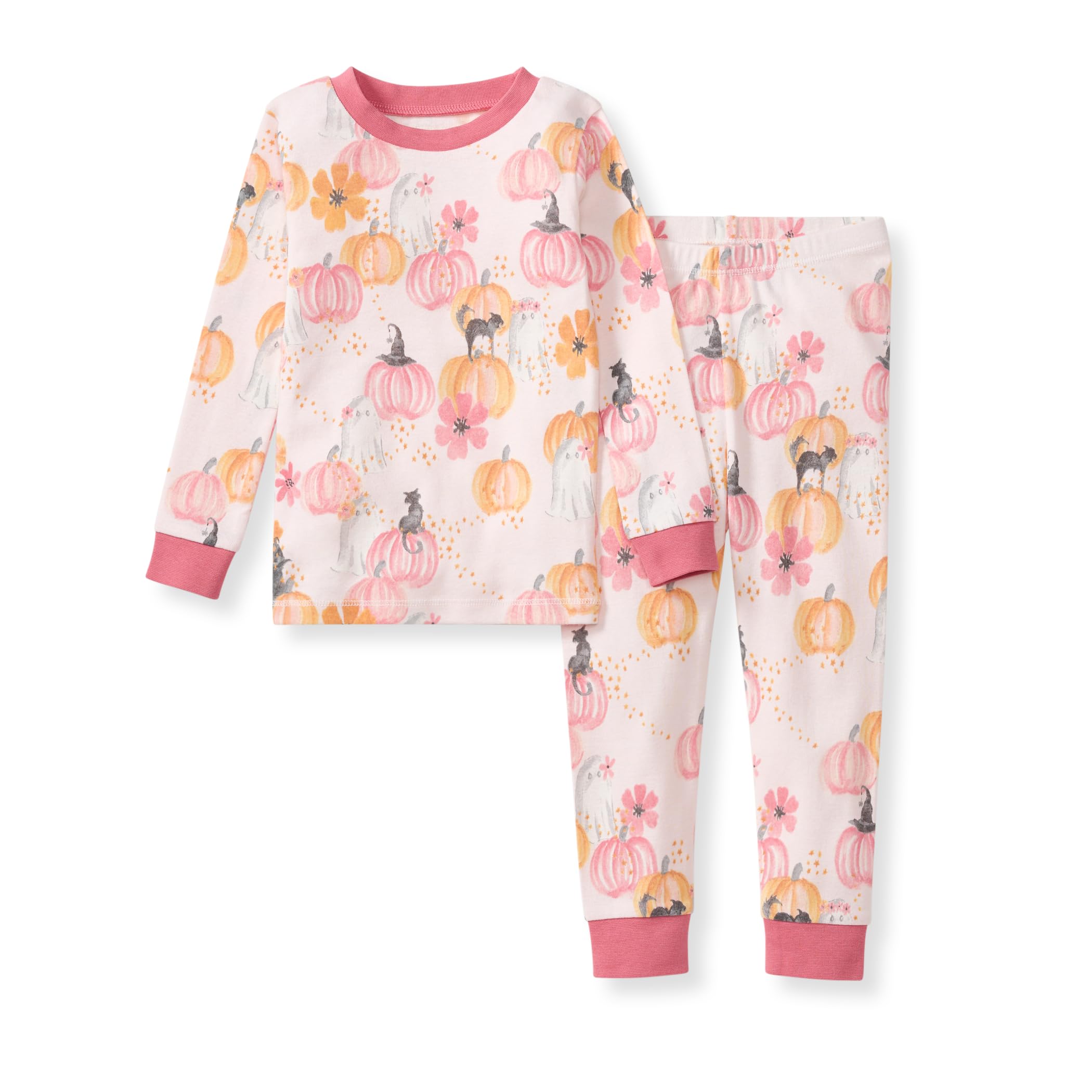 Burt's Bees Baby Organic Cotton Pajamas for Girls,100% Cotton Pajama Set
