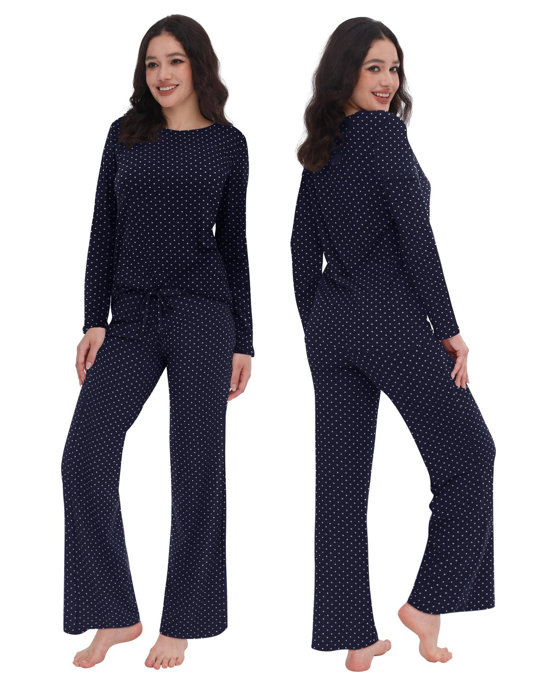 ZOOSIXX Womens Pajama Sets - Soft 2 Piece Lounge Sets for Women, Long Sleeve Sleepwear & Loungewear Pjs Set WEBE CLOTHING
