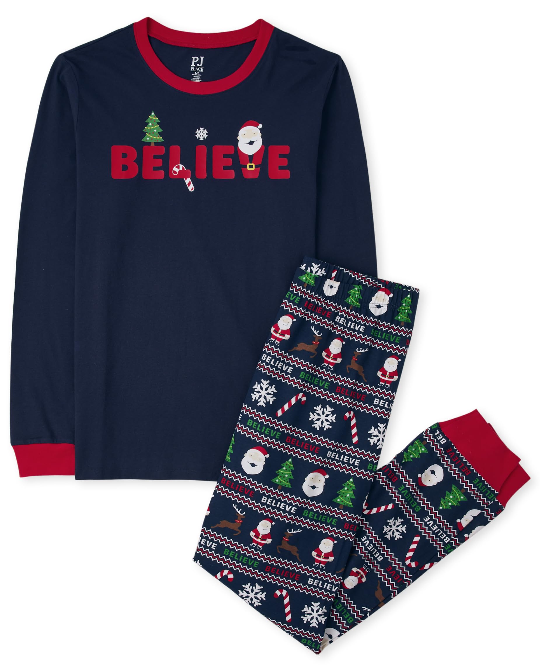The Children's Place Kids' Family Matching, Festive Christmas Pajama Sets, Cotton WEBE CLOTHING