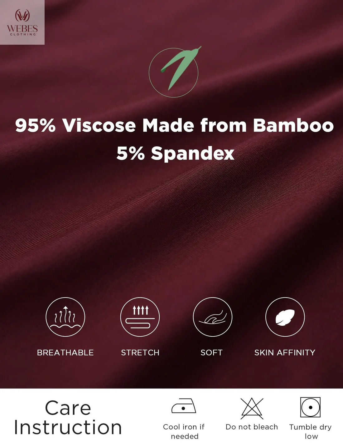 GYS Bamboo Viscose Pajamas Tops for Women, Cooling Basic T-Shirt, Soft Short Sleeve Sleep Shirts, Lightweight Pj Shirt