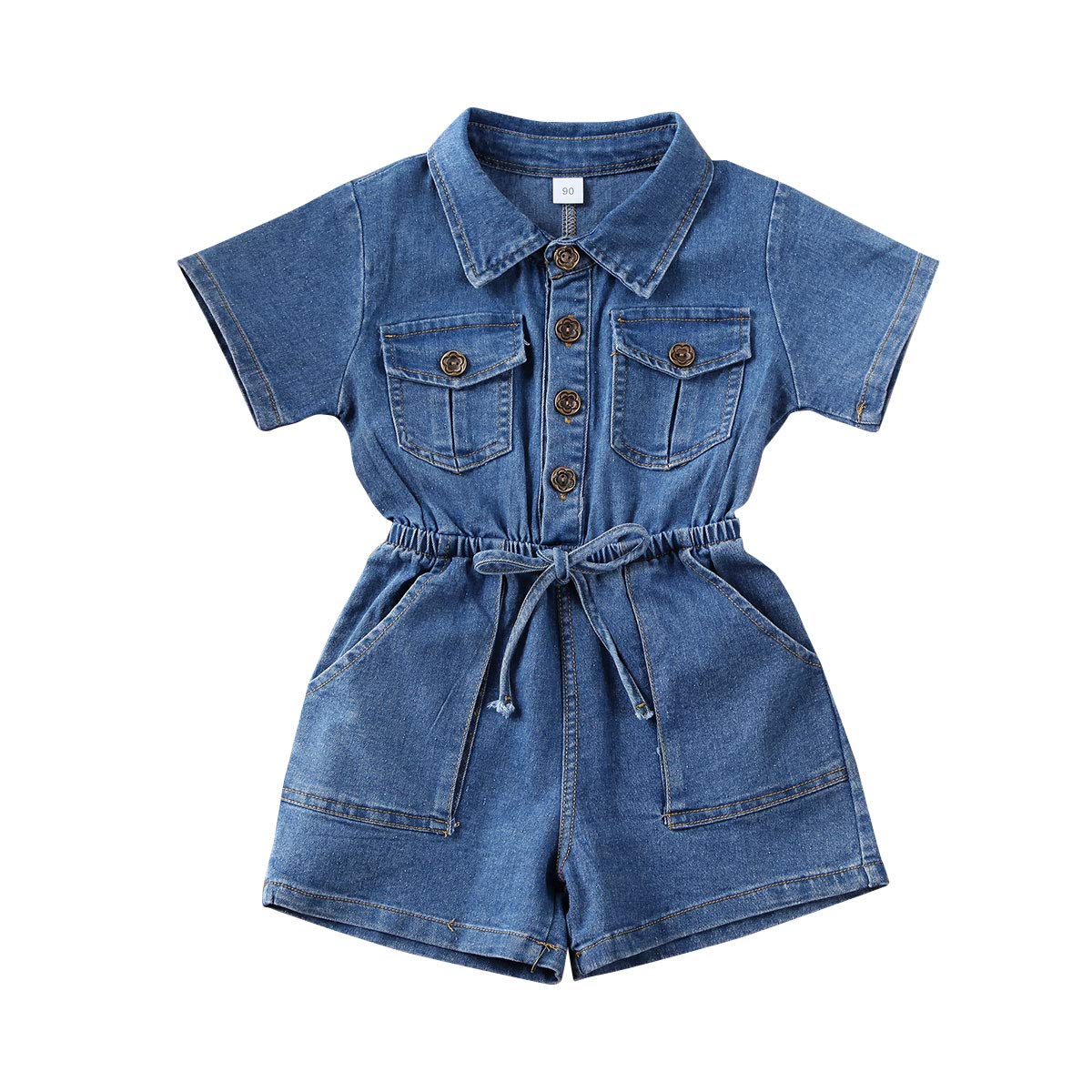 Summer Toddler Girl Jumpsuit Shorts Little Girl Overalls Clothes Baby Jean Romper Jumpsuit One Piece Outfit WEBE CLOTHING