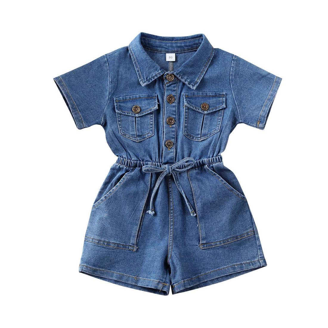 Summer Toddler Girl Jumpsuit Shorts Little Girl Overalls Clothes Baby Jean Romper Jumpsuit One Piece Outfit WEBE CLOTHING