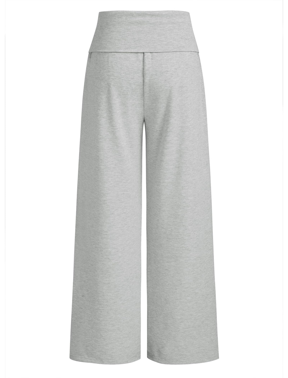 ZAFUL Women's Striped Pants Casual Fold Waist Wide Leg Pants Lightweight Comfy Stretchy Loose Lounge Pajama Pants
